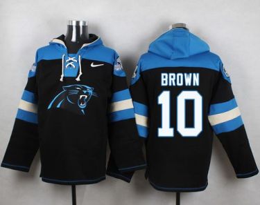 Nike Carolina Panthers #10 Corey Brown Black Player Pullover NFL Hoodie