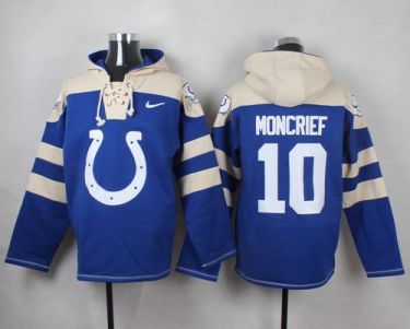 Nike Indianapolis Colts #10 Donte Moncrief Royal Blue Player Pullover NFL Hoodie