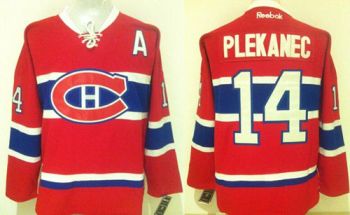 Montreal Canadiens #14 Tomas Plekanec Stitched Red New CH NHL Jersey