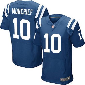 Nike Indianapolis Colts #10 Donte Moncrief Royal Blue Team Color Men's Stitched NFL Elite Jersey