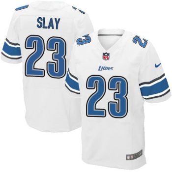 Nike Detroit Lions #23 Darius Slay White Men's Stitched NFL Elite Jersey