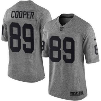 Nike Oakland Raiders #89 Amari Cooper Gray Men's Stitched NFL Limited Gridiron Gray Jersey