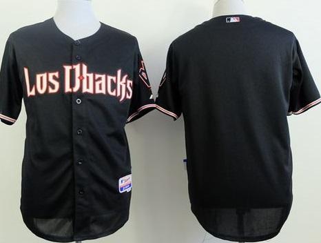 Arizona Diamondbacks Blank Black Cool Base Stitched Baseball Jersey
