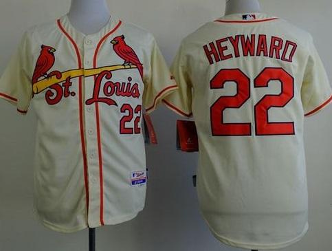 St. Louis Cardinals #22 Jason Heyward Cream Cool Base Stitched Baseball Jersey