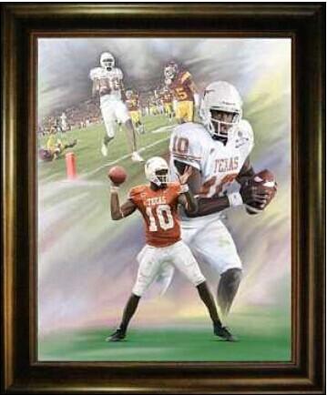 Texas Longhorns #10 Vince Young NCAA Paints