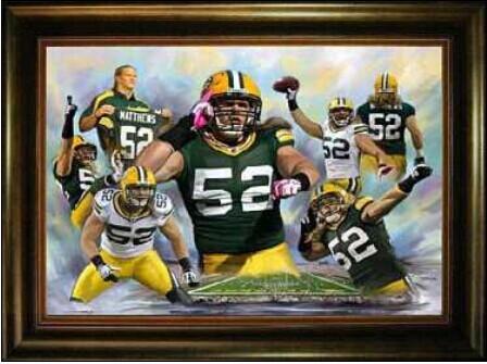 Green Bay Packers #52 Clay Matthews NFL Paints