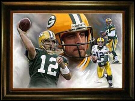 Green Bay Packers #12 Aaron Rodgers NFL Paints