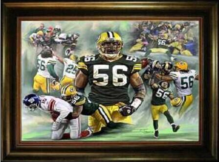 Green Bay Packers #56 Julius Peppers NFL Paints