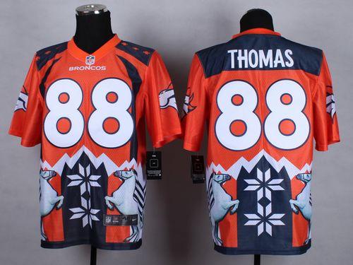 Nike Denver Broncos #88 Demaryius Thomas Orange Men's Stitched NFL Elite Noble Fashion Jersey