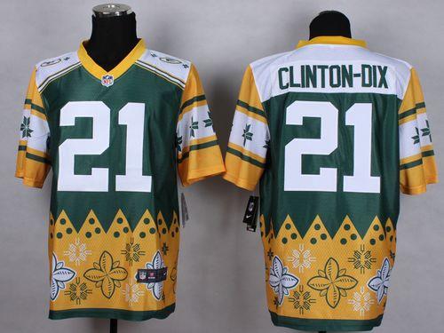 Nike Green Bay Packers #21 Ha Ha Clinton-Dix Green Men's Stitched NFL Elite Noble Fashion Jersey
