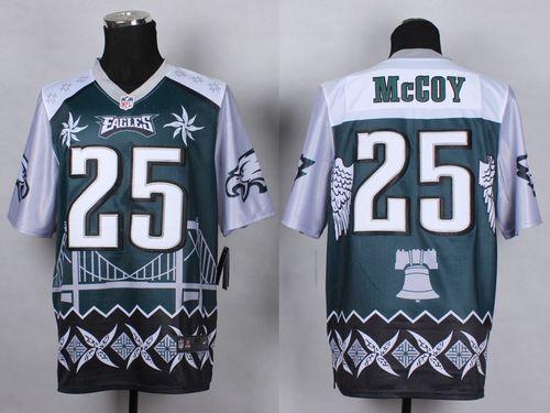 Nike Philadelphia Eagles #25 LeSean McCoy Midnight Green Men's Stitched NFL Elite Noble Fashion Jersey