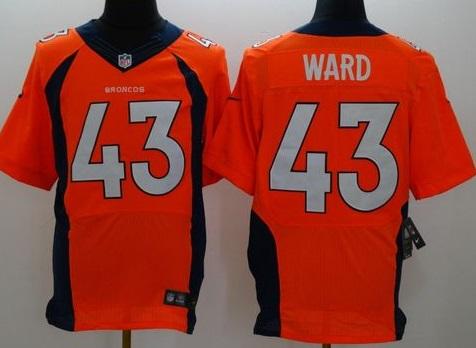 Nike Denver Broncos #43 T.J. Ward Orange Team Color Men's Stitched NFL New Elite Jersey
