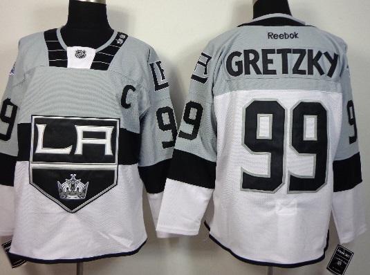 Los Angeles Kings 99 Wayne Gretzky White Grey 2015 Stadium Series Stitched NHL Jersey