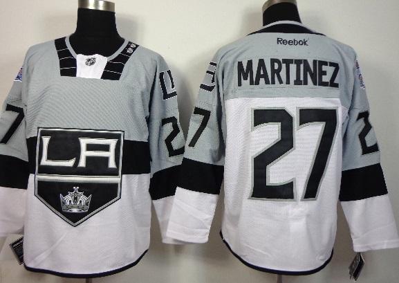 Los Angeles Kings 27 Alec Martinez White Grey 2015 Stadium Series Stitched NHL Jersey