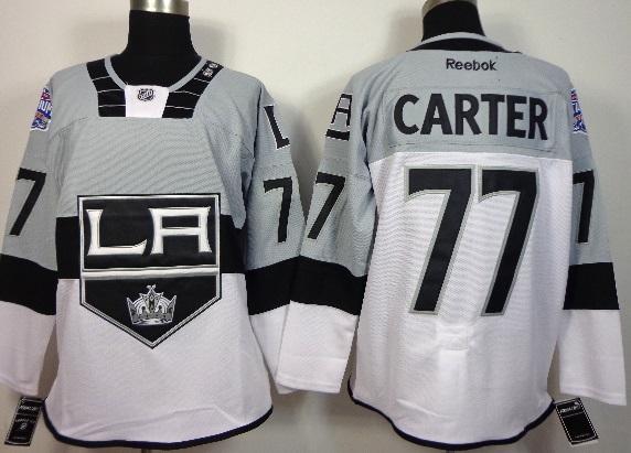 Los Angeles Kings 77 Jeff Carter White Grey 2015 Stadium Series Stitched NHL Jersey