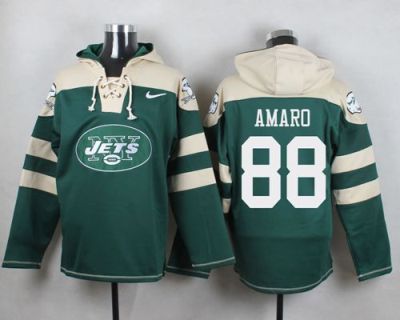 Nike New York Jets #88 Jace Amaro Green Player Pullover NFL Hoodie