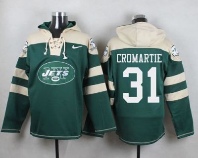 Nike New York Jets #31 Antonio Cromartie Green Player Pullover NFL Hoodie