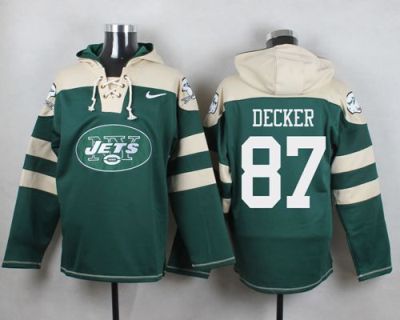 Nike New York Jets #87 Eric Decker Green Player Pullover NFL Hoodie