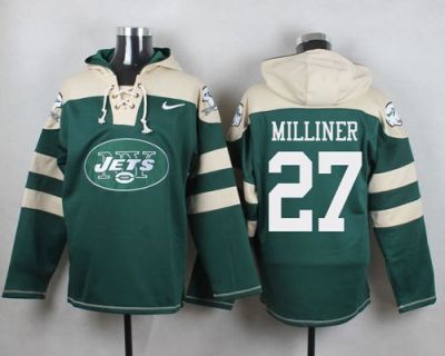 Nike New York Jets #27 Dee Milliner Green Player Pullover NFL Hoodie