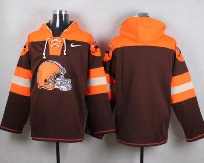 Nike Cleverland Browns Blank Brown Player Pullover NFL Hoodie