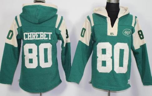 Nike New York Jets #80 Wayne Chrebet Green Player Winning Method Pullover NFL Hoodie