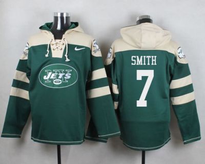 Nike New York Jets #7 Geno Smith Green Player Pullover NFL Hoodie