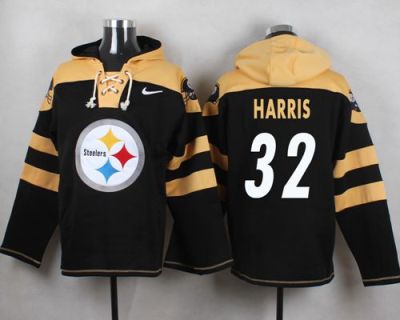 Nike Pittsburgh Steelers #32 Franco Harris Black Player Pullover NFL Hoodie