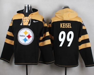 Nike Pittsburgh Steelers #99 Brett Keisel Black Player Pullover NFL Hoodie