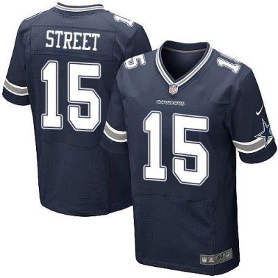 Nike Dallas Cowboys #15 Devin Street Navy Blue Team Color Men's Stitched NFL Elite Jersey