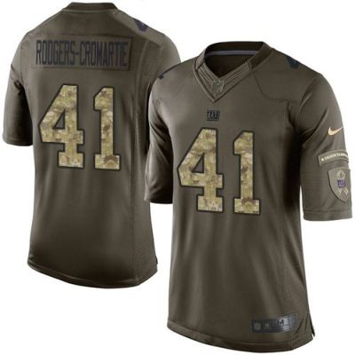 Nike New York Giants #41 Dominique Rodgers-Cromartie Green Men's Stitched NFL Limited Salute To Service Jersey