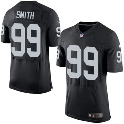 Nike Oakland Raiders #99 Aldon Smith Black Team Color Men's Stitched NFL New Elite Jersey