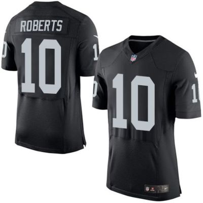 Nike Oakland Raiders #10 Seth Roberts Black Team Color Men's Stitched NFL New Elite Jersey