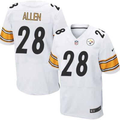 Nike Pittsburgh Steelers #28 Cortez Allen White Men's Stitched NFL Elite Jersey