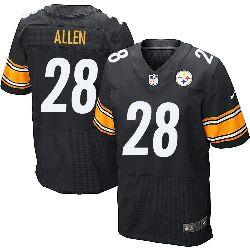 Nike Pittsburgh Steelers #28 Cortez Allen Black Team Color Men's Stitched NFL Elite Jersey