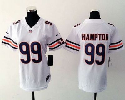 Women Nike Bears #99 Dan Hampton White Stitched NFL Elite Jersey