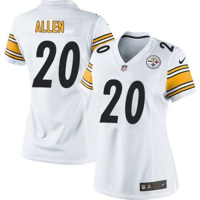 Women Nike Steelers #20 Will Allen White Stitched NFL Elite Jersey