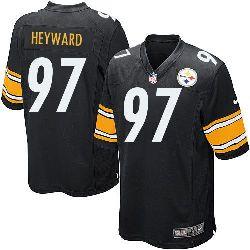 Youth Nike Steelers #97 Cameron Heyward Black Team Color Stitched NFL Elite Jersey