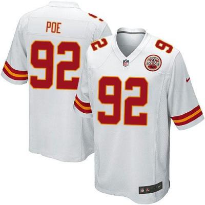 Youth Nike Chiefs #92 Dontari Poe White Stitched NFL Jersey