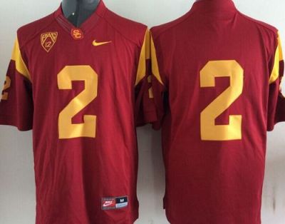 USC Trojans #2 Robert Woods Red Stitched NCAA Jersey
