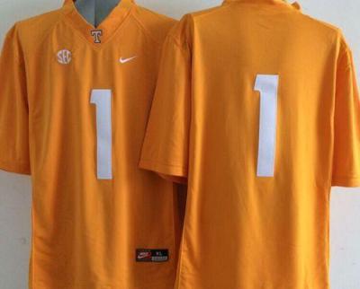 Tennessee Vols #1 Orange Stitched NCAA Jersey