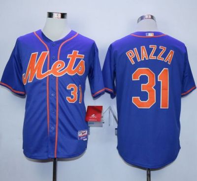 New York Mets #31 Mike Piazza Blue Alternate Home Stitched MLB Jersey
