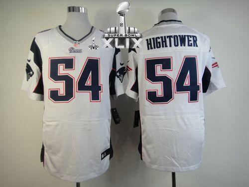 Nike Patriots #54 Dont'a Hightower White Super Bowl XLIX Men's Stitched NFL Elite Jersey