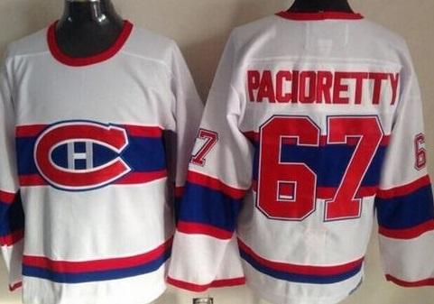 Montreal Canadiens #67 Max Pacioretty White CCM Throwback Stitched NHL Jersey