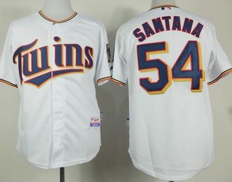 Minnesota Twins #54 Ervin Santana White Home Cool Base Stitched Baseball Jersey Minnesota Twins #54 Ervin Santana White Home Cool Base Stitched Baseball Jersey