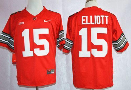 Ohio State Buckeyes #15 Ezekiel Elliott Red Sugar Bowl Special Event Stitched NCAA Jersey