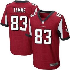 Nike Atlanta Falcons #83 Jacob Tamme Red Team Color Men's Stitched NFL Elite Jersey