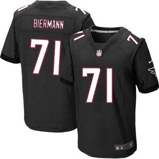 Nike Atlanta Falcons #71 Kroy Biermann Black Alternate Men's Stitched NFL Elite Jersey