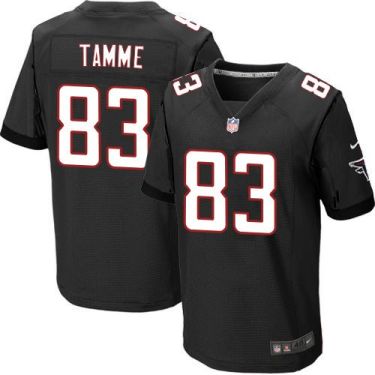 Nike Atlanta Falcons #83 Jacob Tamme Black Alternate Men's Stitched NFL Elite Jersey