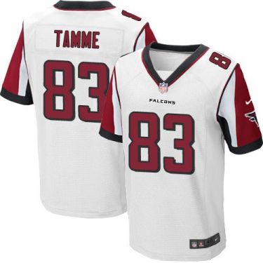 Nike Atlanta Falcons #83 Jacob Tamme White Men's Stitched NFL Elite Jersey