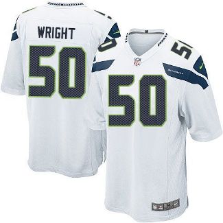 Youth Nike Seattle Seahawks #50 K.J. Wright White Stitched NFL Elite Jersey